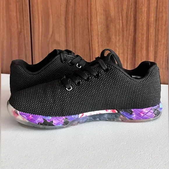 NOBULL Women's Black Space Floral Trainers W6-M4.5 - Picture 5 of 14